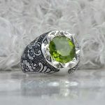 انگشتر زبرجد اصلی گرد