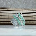 انگشتر جواهری سنگ اصلی زمرد