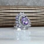 انگشتر جواهری سنگ اصلی آمتیست اصلی