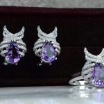 نیم ست جواهری آمتیست اصل 