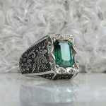 انگشتر توپاز سویسی سبز اصلی