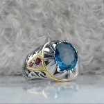 انگشتر توپاز سوییسی اصلی