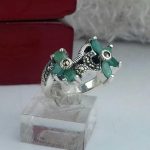 انگشتر مارکازیت نگین زمرد اصلی