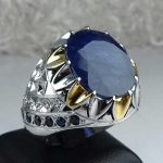 انگشتر یاقوت کبود اصلی آفریقایی