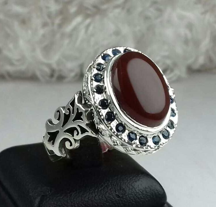 انگشتر عقیق یمن سرخ اصلی