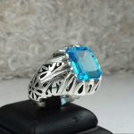 انگشتر توپاز سویسی اصلی