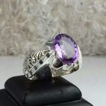 انگشتر آمتیست اصلی طبیعی