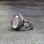 انگشتر کوارتز خزه ای زیبا