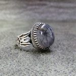 انگشتر عقیق یمن مودار زیبا و خاص