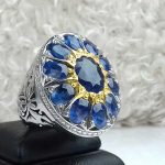 انگشتر یاقوت کبود اصلی آفریقایی