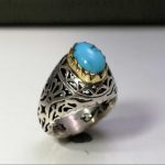 انگشتر فیروزه نیشابوری اصلی خوش رنگ