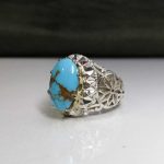 انگشتر فیروزه نیشابوری شجری اصلی خوش رنگ