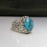 انگشتر فیروزه نیشابوری شجری اصلی خوش رنگ