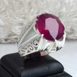 انگشتر یاقوت سرخ اصلی آفریقایی خوش رنگ