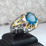 انگشتر توپاز اصلی سویسی