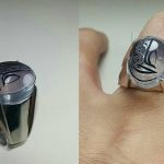 انگشتر دور نجف اصلی خطی علی