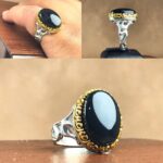 انگشتر عقیق یمن مشکی اصلی