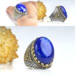 انگشتر لاجورد افغانی طبیعی اصلی