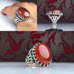 انگشتر عقیق سرخ خراسانی