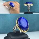 انگشتر لاجورد افغانی طبیعی اصلی