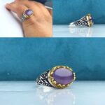 انگشتر عقیق یمن سوسنی اصلی