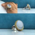 انگشتر عقیق یمن اصلی نباتی