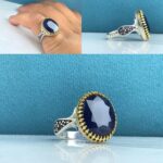 انگشتر یاقوت کبود اصلی آفریقایی