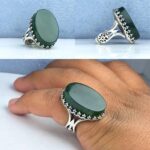 انگشتر یشم سبز اصلی