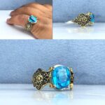 انگشتر توپاز سویسی اصلی