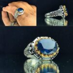 انگشتر یاقوت کبود اصلی آفریقایی