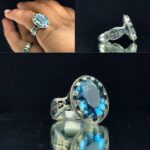 انگشتر توپاز سویسی اصلی