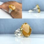 انگشتر یاقوت زرد اصلی