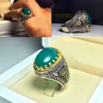 انگشتر عقیق سبز اصلی