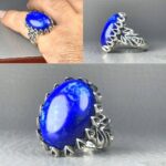 انگشتر لاجورد افغانی طبیعی اصلی