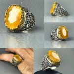 انگشتر یاقوت زرد اصلی