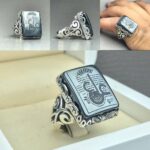 انگشتر حدید چهار گوش عین علی