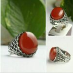 انگشتر عقیق سرخ خراسانی درجه یک