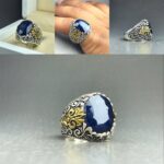 انگشتر یاقوت کبود اصلی آفریقایی