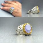 انگشتر عقیق یمن سوسنی اصلی