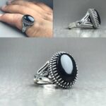 انگشتر عقیق یمن مشکی اصلی