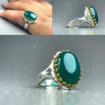 انگشتر عقیق سبز اصلی