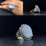 انگشتر عقیق یمن کبود اصلی