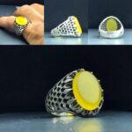 انگشتر عقیق زرد شرف شمس