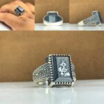 انگشتر حدید چهار گوش