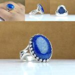 انگشتر لاجورد افغانی طبیعی اصلی