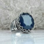 انگشتر یاقوت کبود اصل آفریقایی