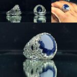 انگشتر یاقوت کبود اصل آفریقایی