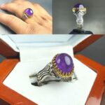 انگشتر آمیتیست اصل خوش رنگ