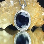 مدال یاقوت کبود اصل درشت