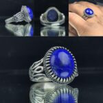 انگشتر لاجورد افغانی طبیعی